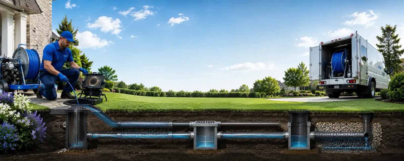Outdoor drain cleaning information for Covelo, CA